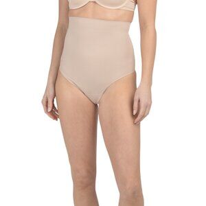 TC Warm Beige Sleek Essentail Hi Waist Shaping Thong